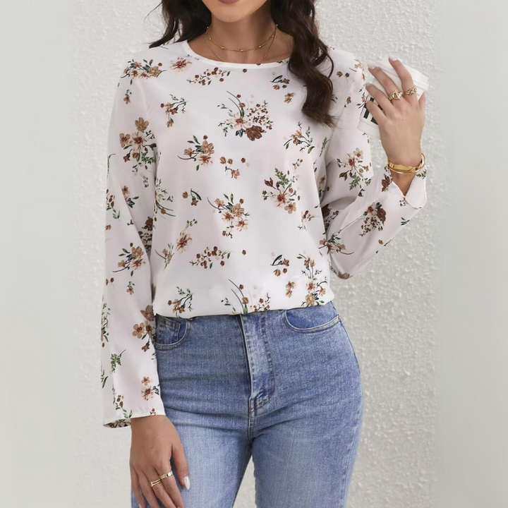Stilla | Floral Bluse med afslappet snit
