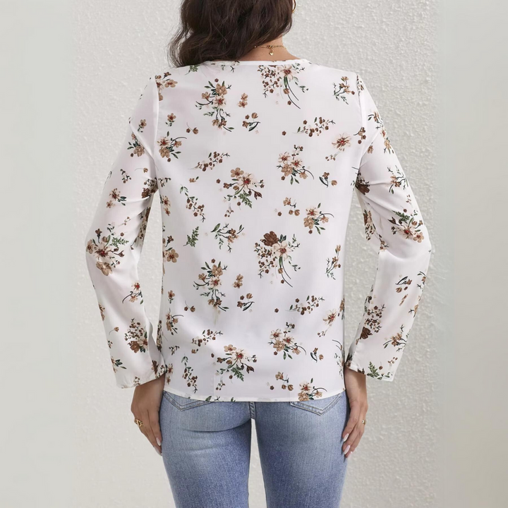 Stilla | Floral Bluse med afslappet snit