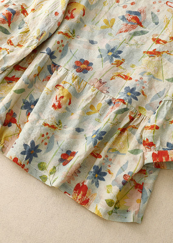 Stilla | Blomster Linned Shirt
