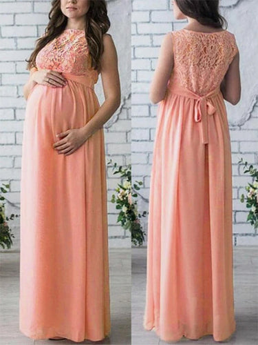 Stilla | Kjole Til Fotoshoot Lace Maxi Kjole Graviditets Skønhed Elegante Kjole