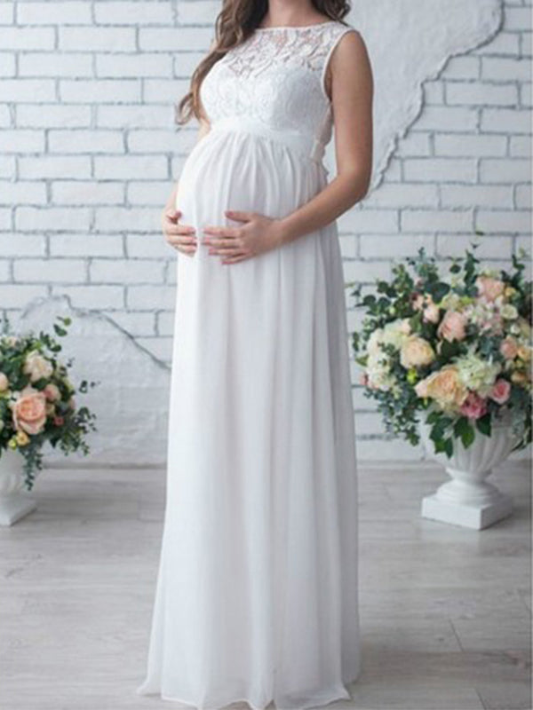 Stilla | Kjole Til Fotoshoot Lace Maxi Kjole Graviditets Skønhed Elegante Kjole