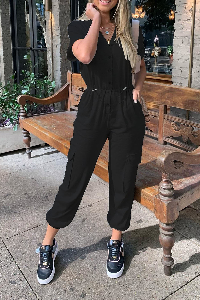 Stilla | Knap Snoretræk Lommer Jogger Jumpsuit