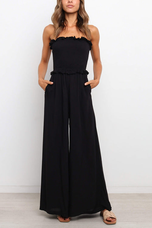 Stilla | Stropfri Rynket Bodice Jumpsuits