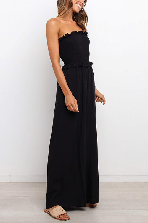 Stilla | Stropfri Rynket Bodice Jumpsuits