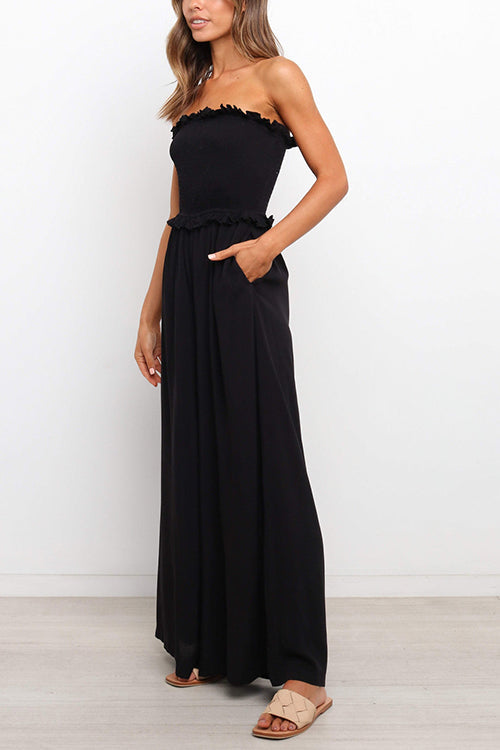 Stilla | Stropfri Rynket Bodice Jumpsuits