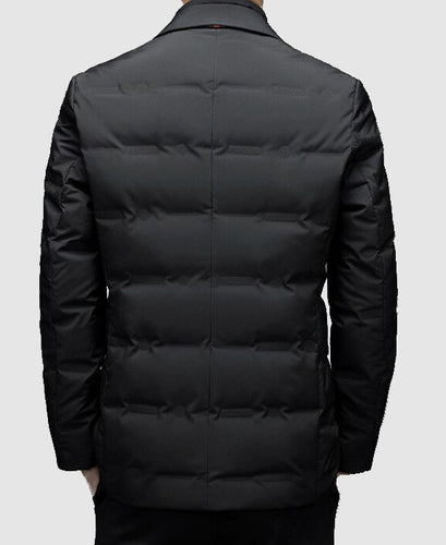 Stilla | Herre Vinter Puffer-Jakke - Blazer-Stil med quiltede indsatser