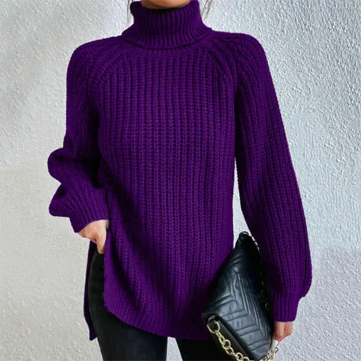 Stilla | Finstrikket sweater damer med lange ærmer