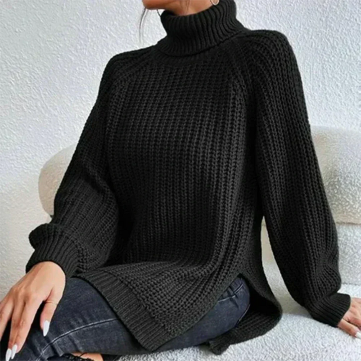 Stilla | Finstrikket sweater damer med lange ærmer