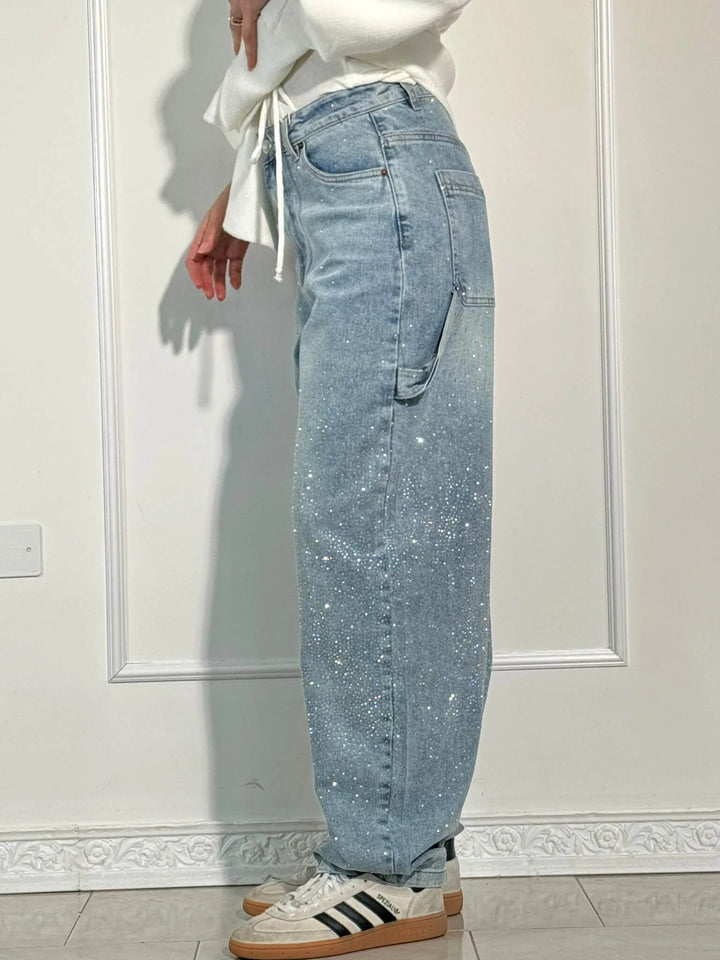 Stilla | Løst Skårne Jeans Med Knaplukning Og Lommer