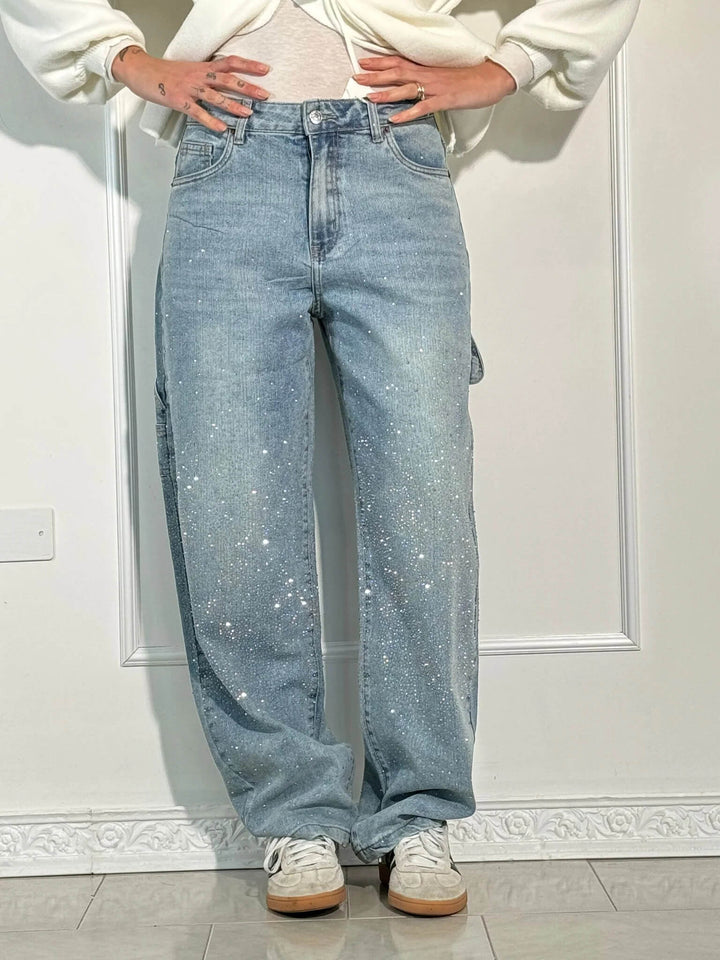 Stilla | Løst Skårne Jeans Med Knaplukning Og Lommer