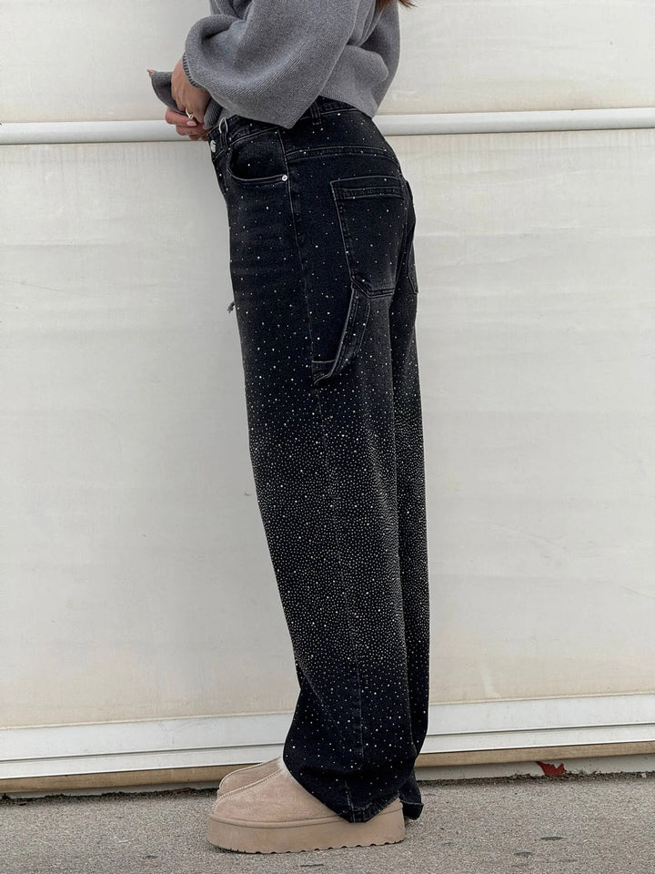 Stilla | Løst Skårne Jeans Med Knaplukning Og Lommer