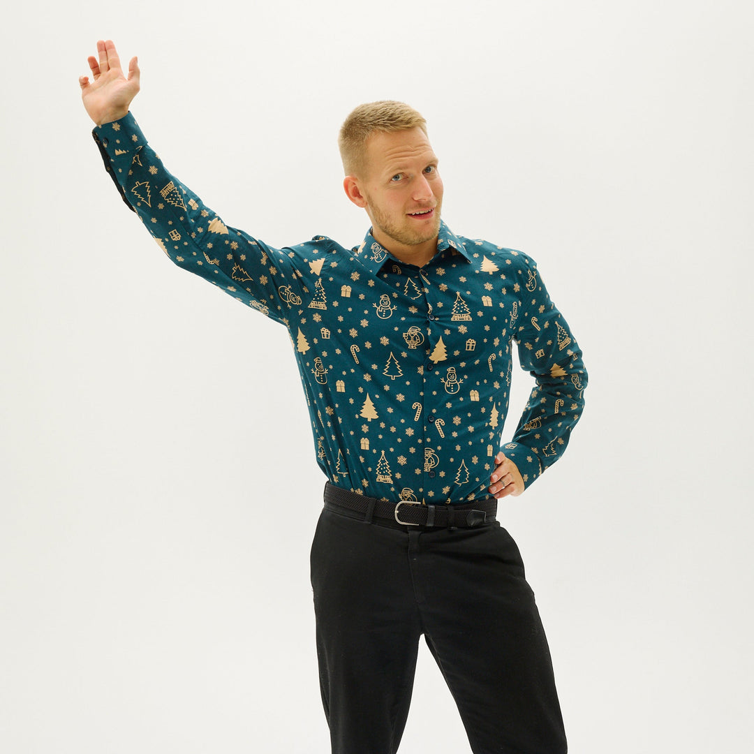 Stilla | Sne mandens jule skjorte herre