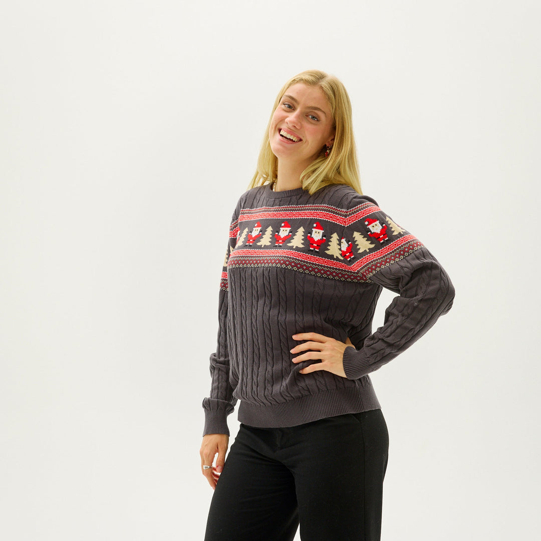 Stilla | Santas Kabelstrikpullover Dame