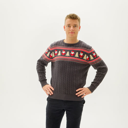 Stilla | Santas Kabelstrikpullover Herre