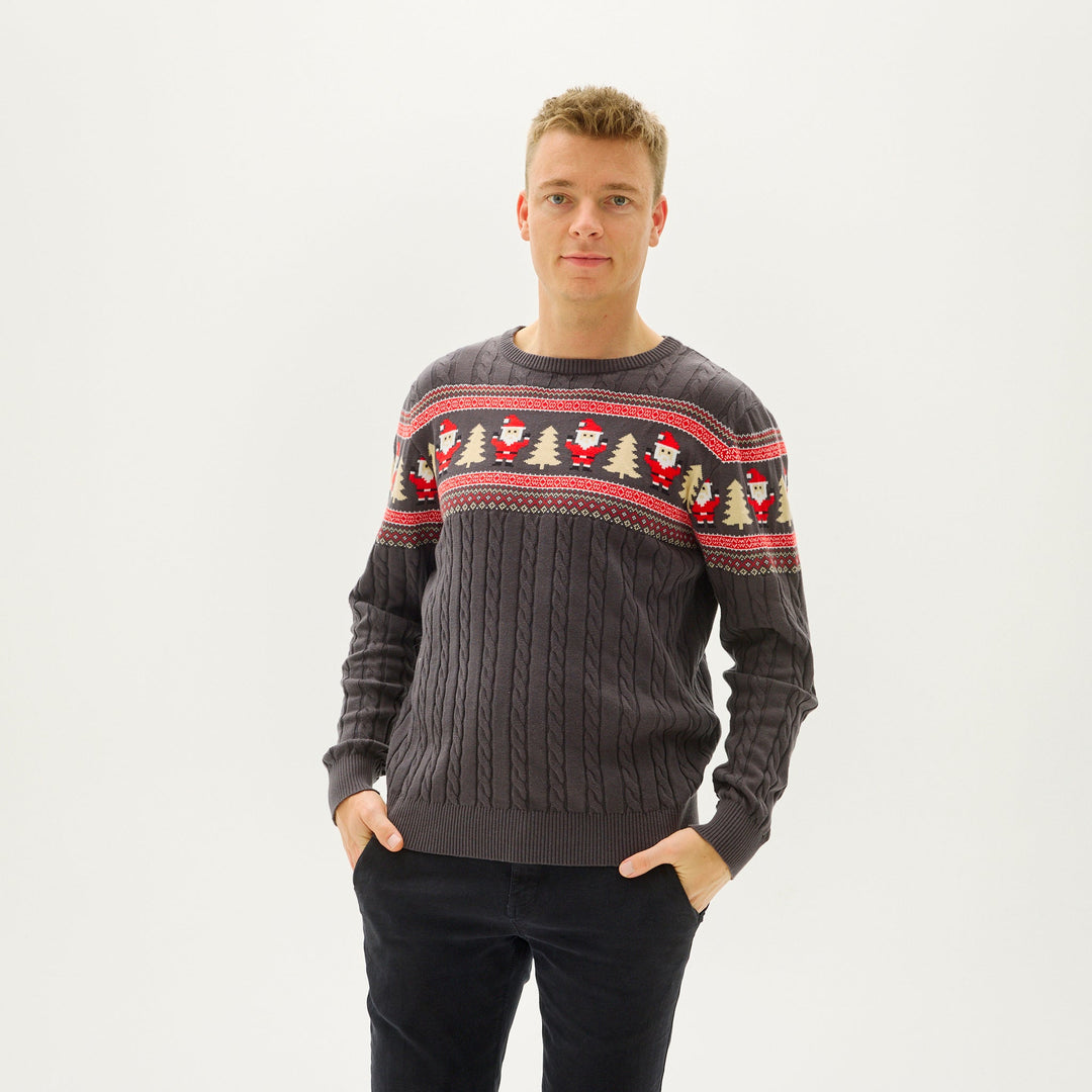 Stilla | Santas Kabelstrikpullover Herre
