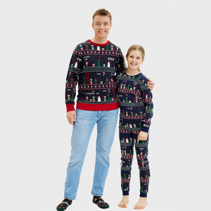 Stilla | Vintage Gamer jule-pyjamas damer