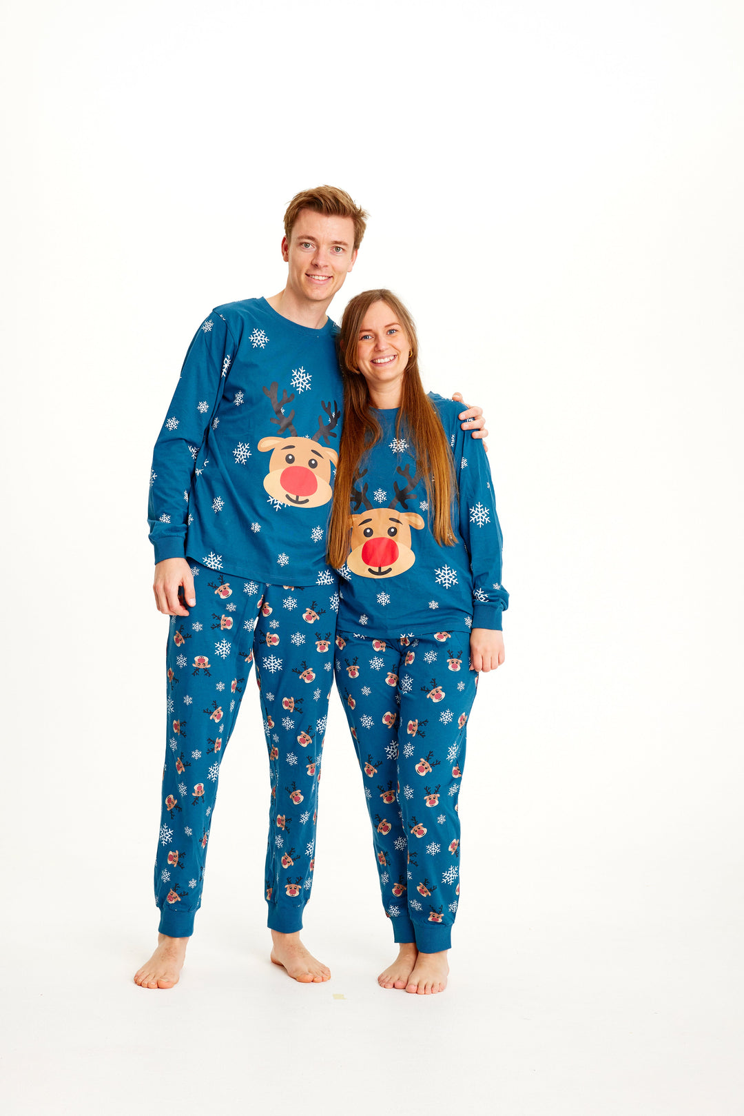 Stilla | Rudolfs julesovepyjamas blå damer