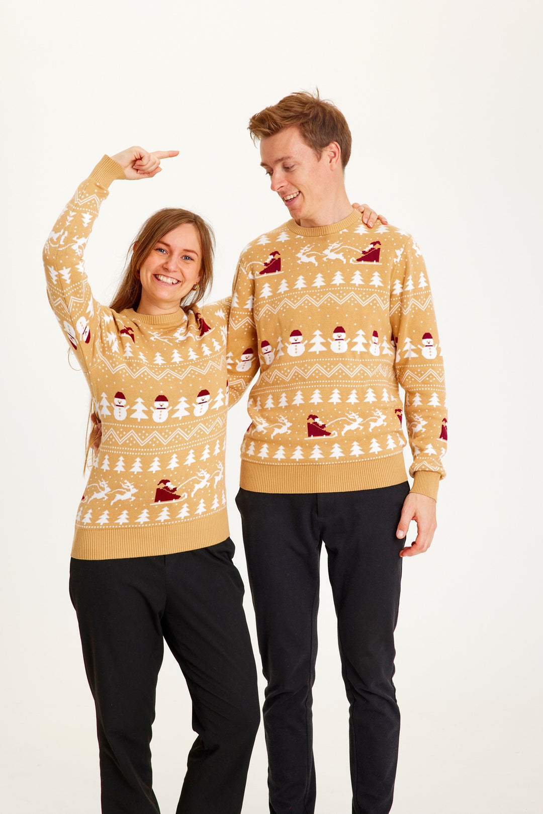 Stilla | Den stilfulde julesweater Beige Damer