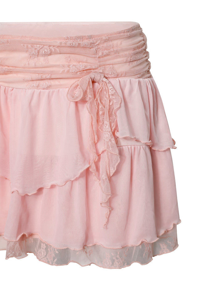 Stilla | Stilfuld Crop Top Med Nederdel