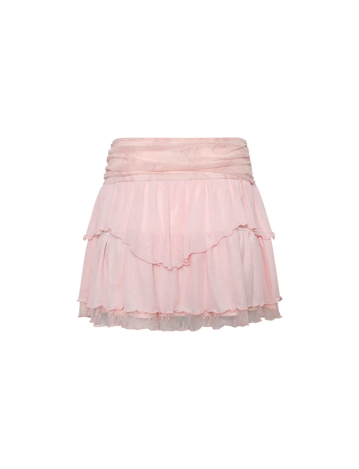 Stilla | Stilfuld Crop Top Med Nederdel