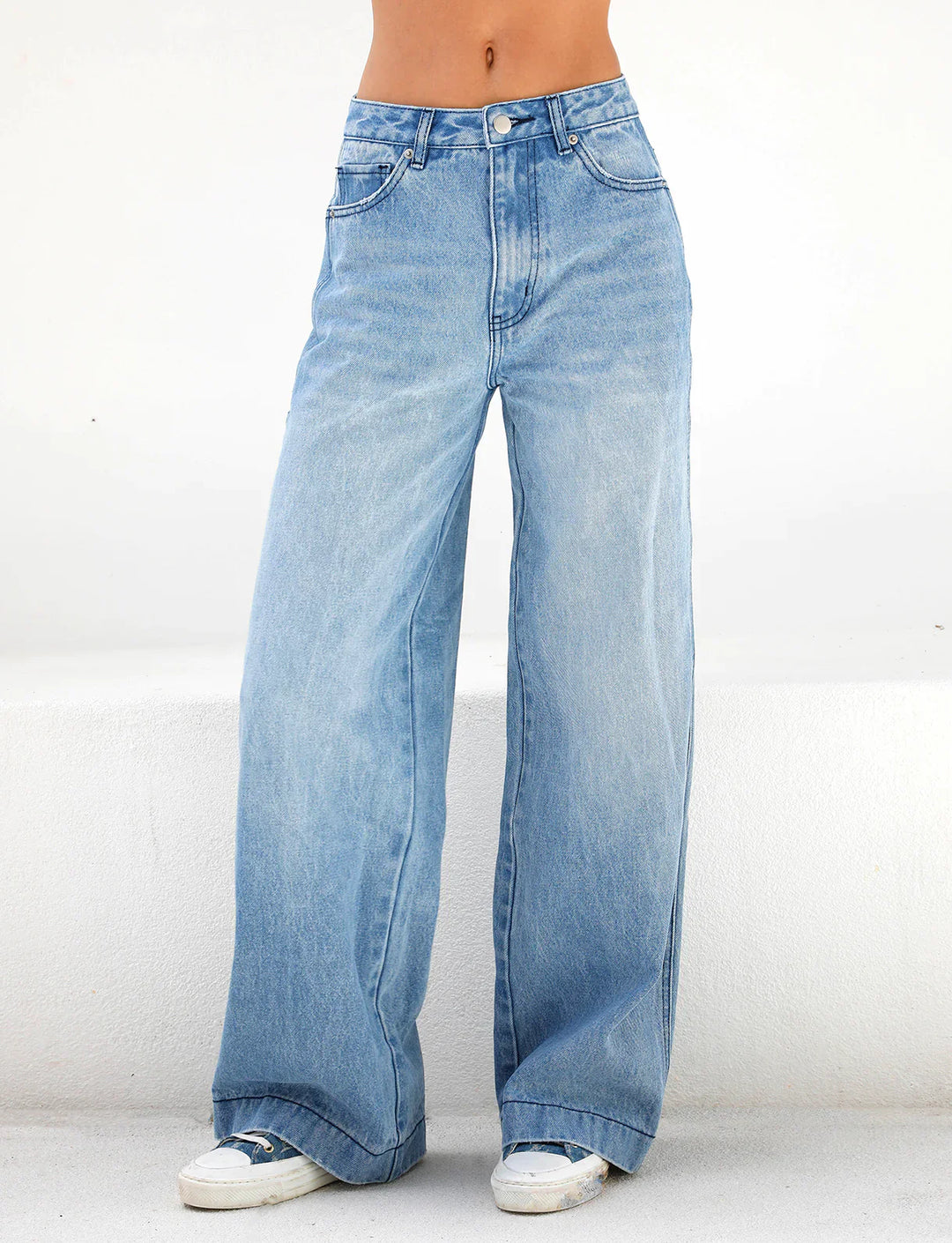 Stilla | Løse Jeans Med Høj Talje
