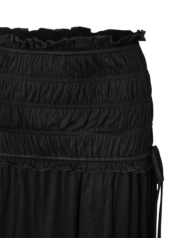 Stilla | Tekstureret Twist Top Med Maxi Nederdel