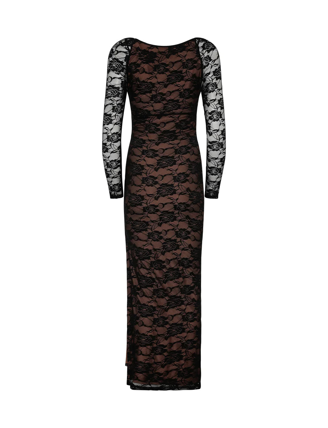 Stilla | Elegante Sort Blonde Maxi Kjole