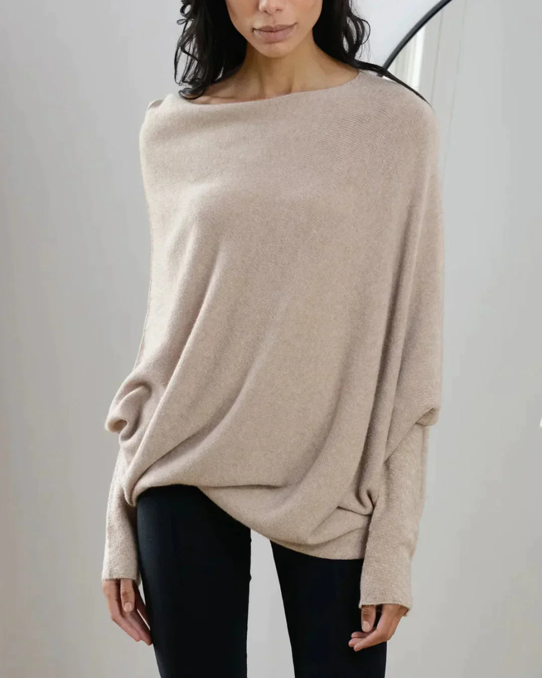Stilla | Asymmetrisk Draperet Jersey