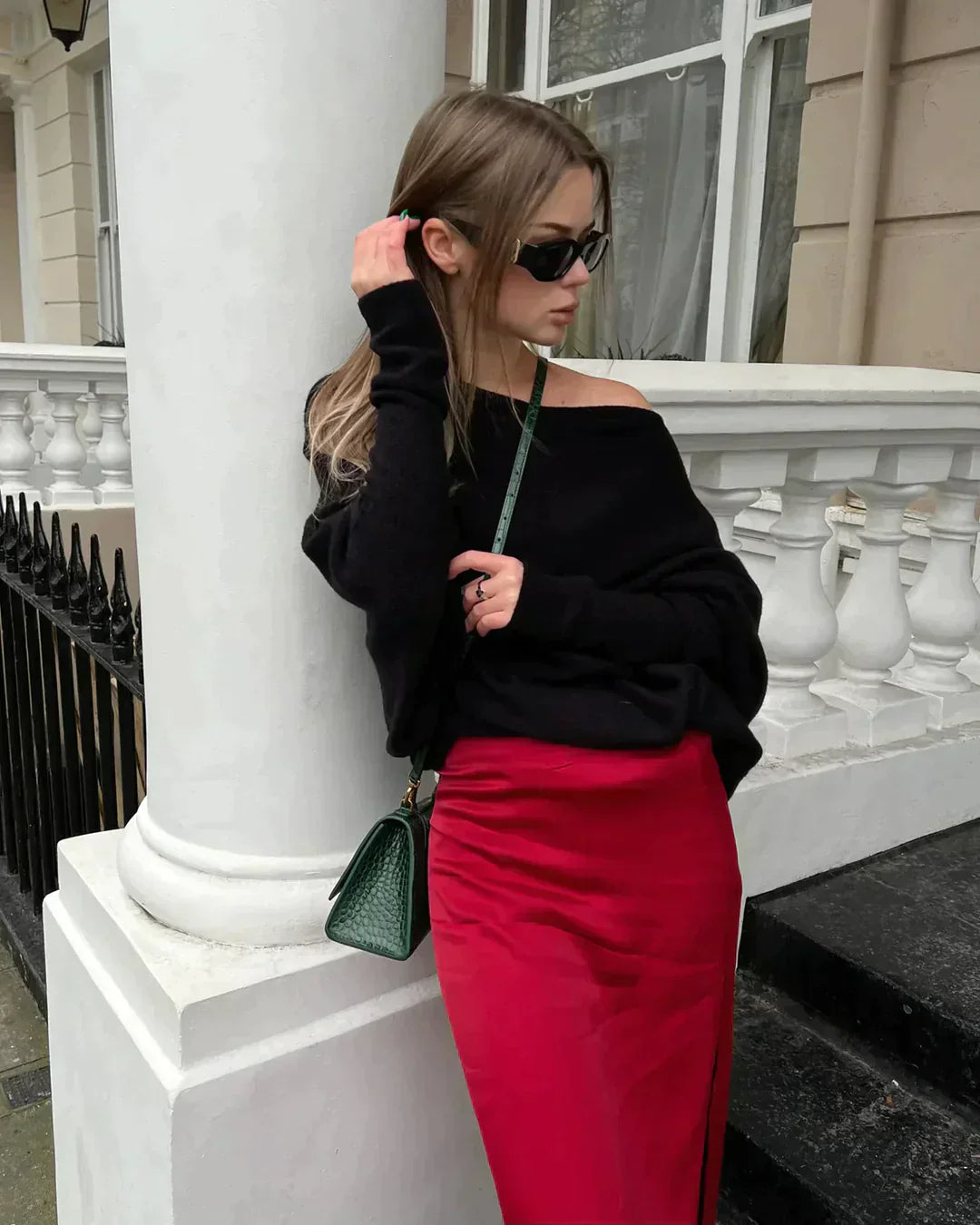 Stilla | Asymmetrisk Draperet Jersey