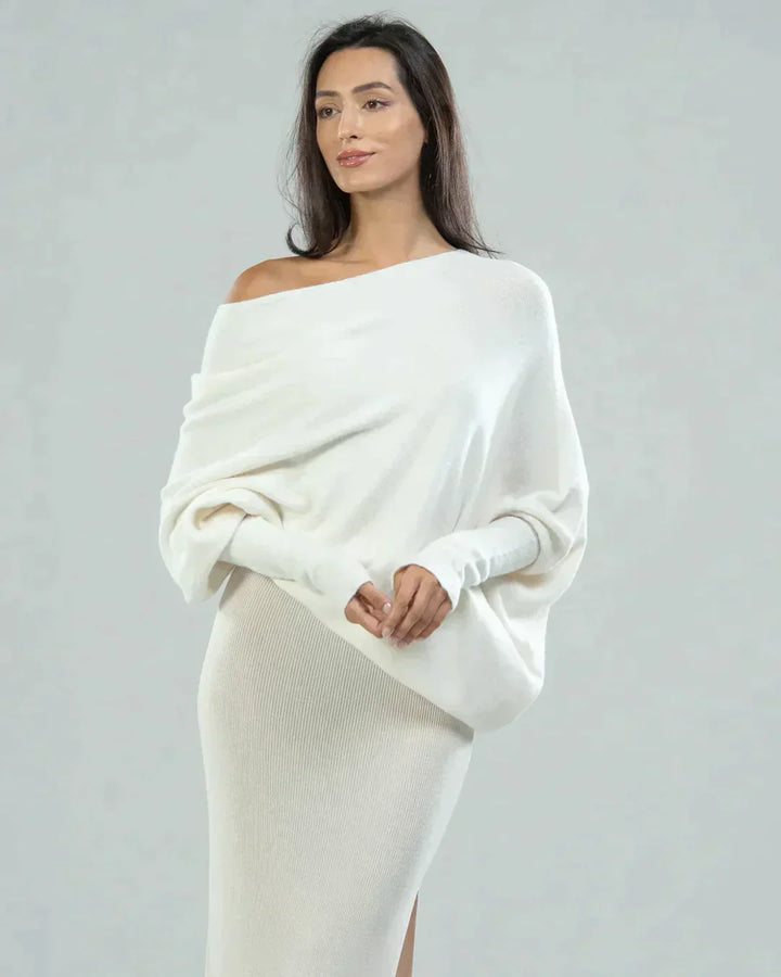 Stilla | Asymmetrisk Draperet Jersey