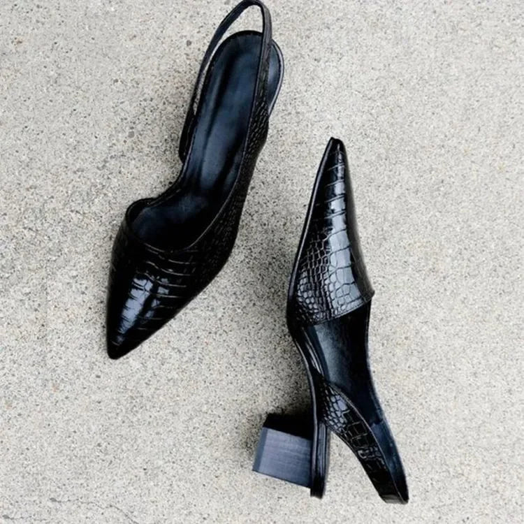 Stilla | Kvinders Croco Ortopædiske Pumps