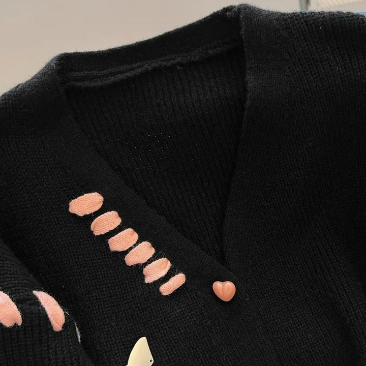 Stilla | Læderagtig og elegant cardigan til damer