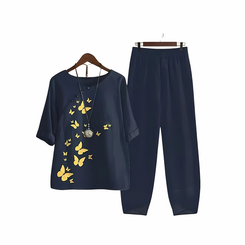 Stilla | Trykt Bluse Og Buksetop