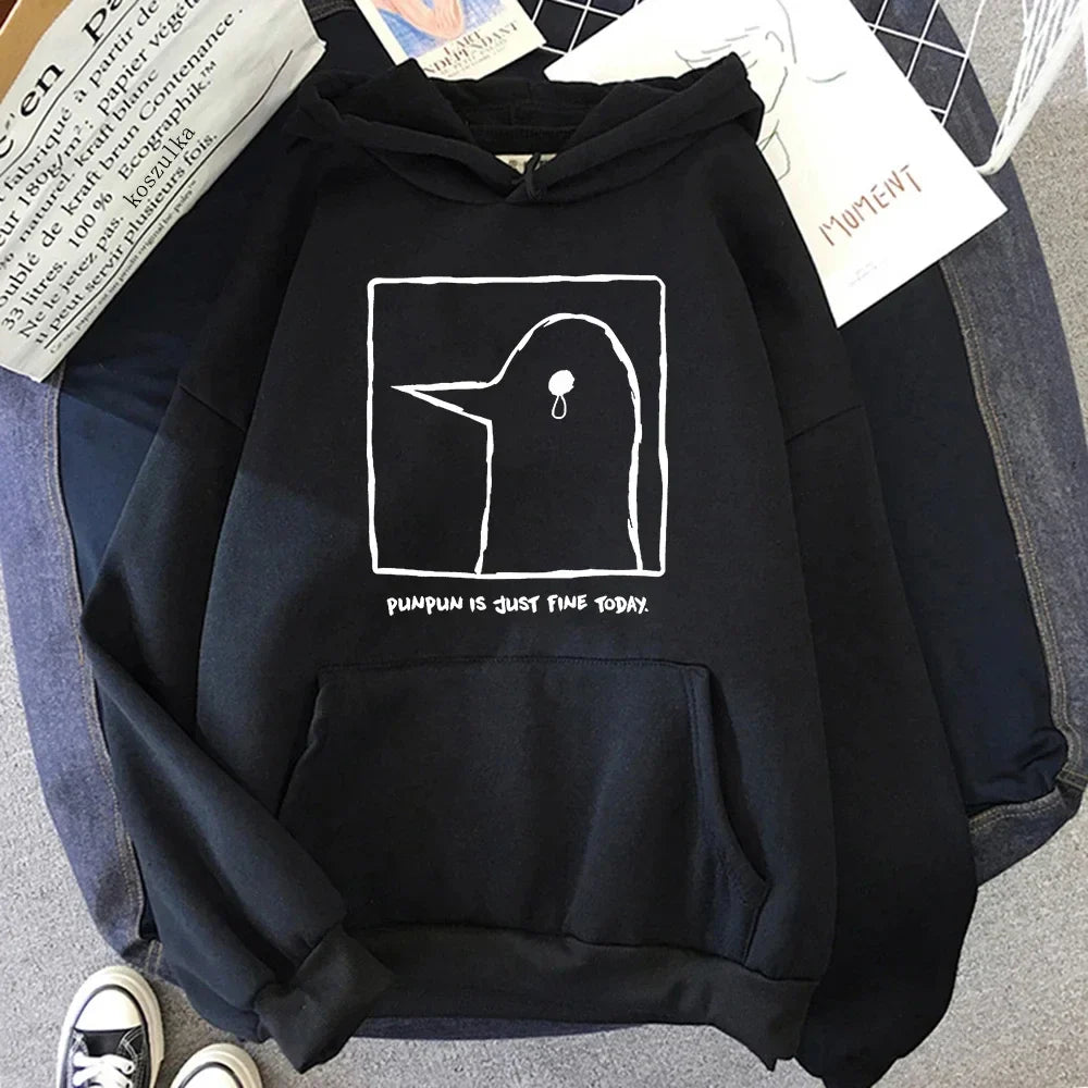 Stilla | Hoodie med Punpun Design