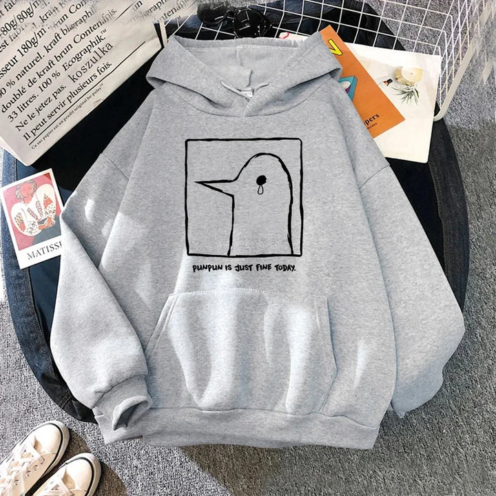 Stilla | Hoodie med Punpun Design