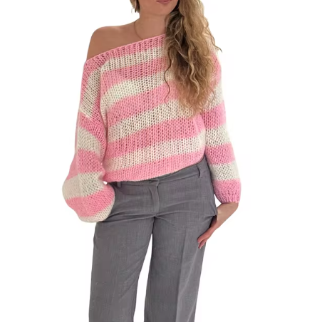 Stilla | Elegante Stribet Strikvarer Til Damer
