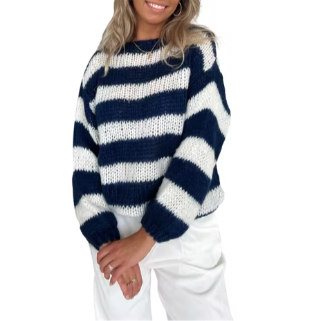 Stilla | Elegante Stribet Strikvarer Til Damer