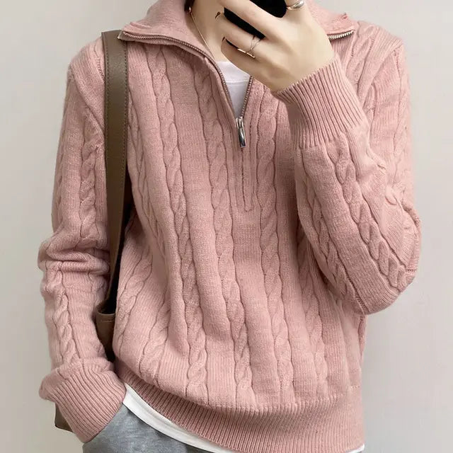 Stilla | Mid-langt Finstrikket Pulli