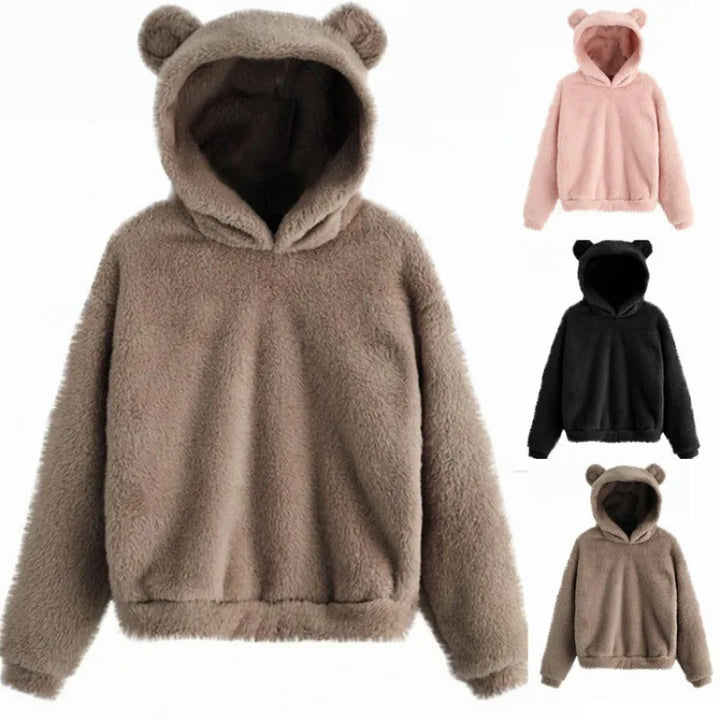 Stilla | Dame Hoodie med Teddyører