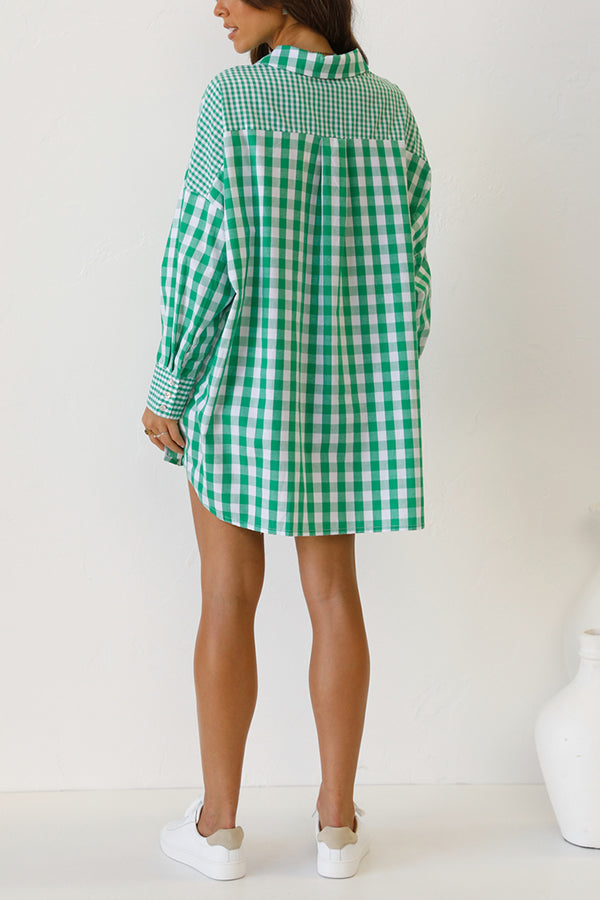 Stilla | One Split Wonder Plaid Knap Skjorte