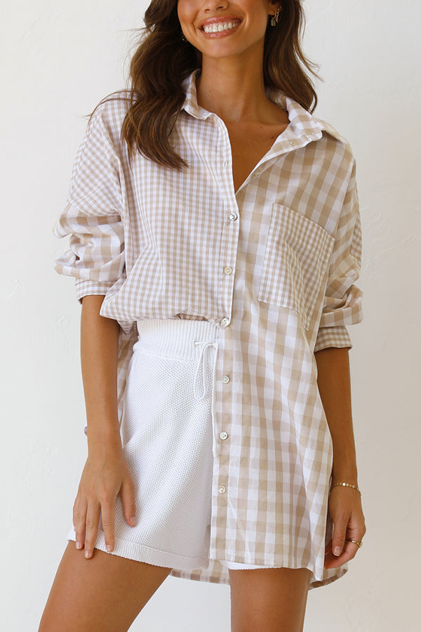Stilla | One Split Wonder Plaid Knap Skjorte
