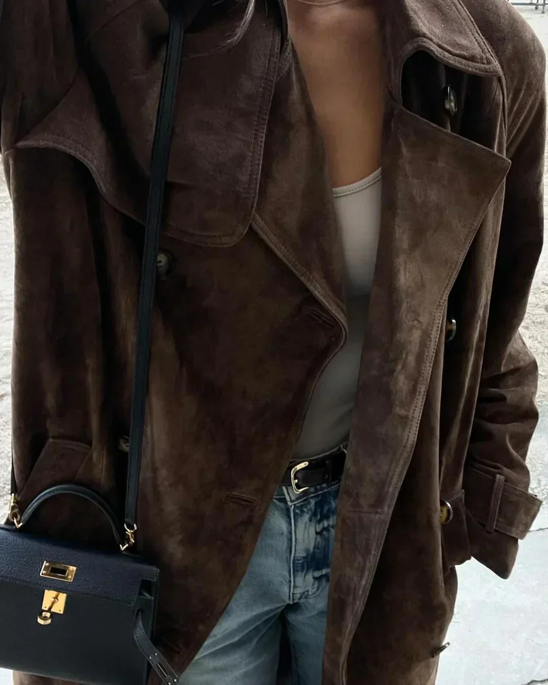Stilla | Lang Suede Jakke