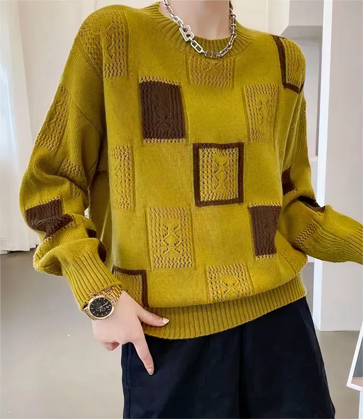 Stilla | Geometrisk Jersey Patchwork