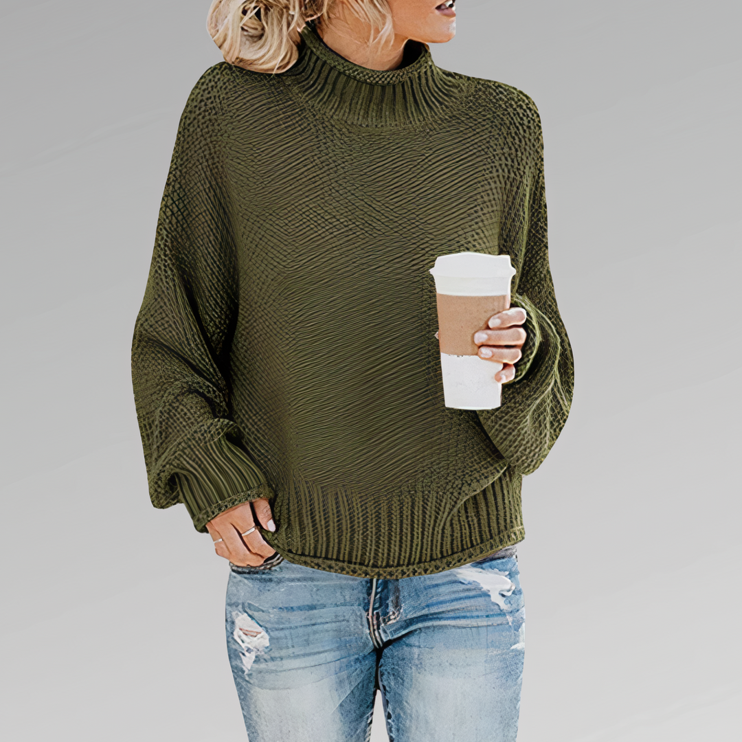 Stilla | Strikpullover Med Rullekrave