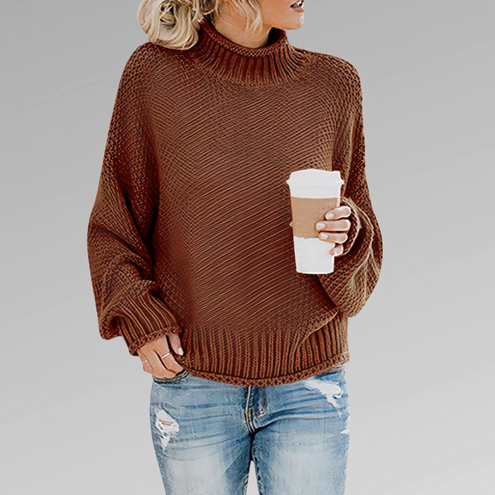 Stilla | Strikpullover Med Rullekrave