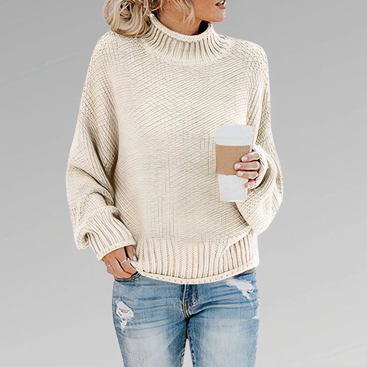 Stilla | Strikpullover Med Rullekrave