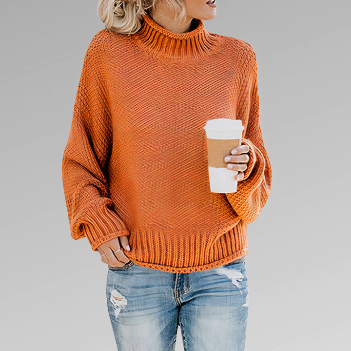 Stilla | Strikpullover Med Rullekrave