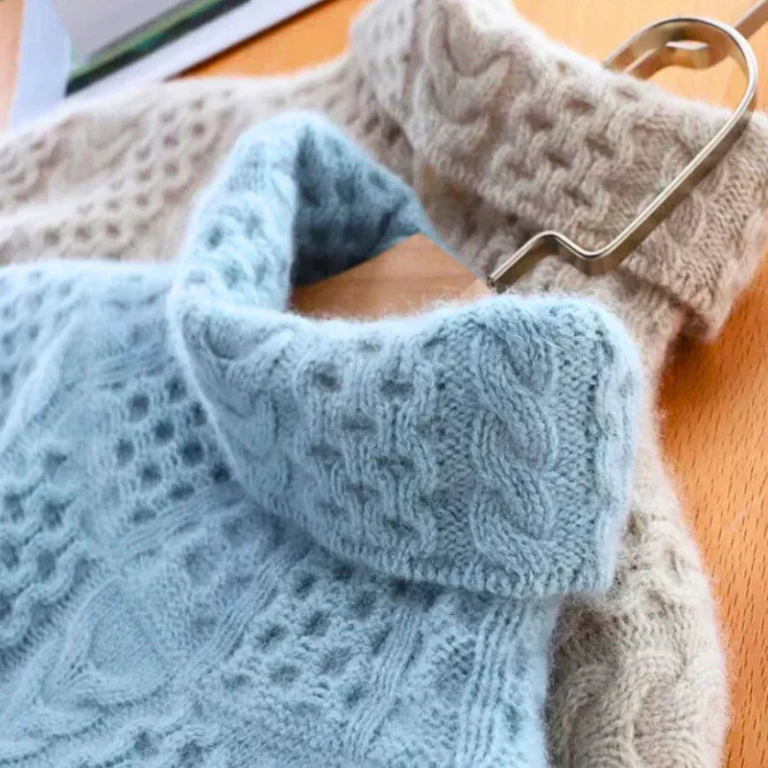 Stilla | Blød højhalset sweater