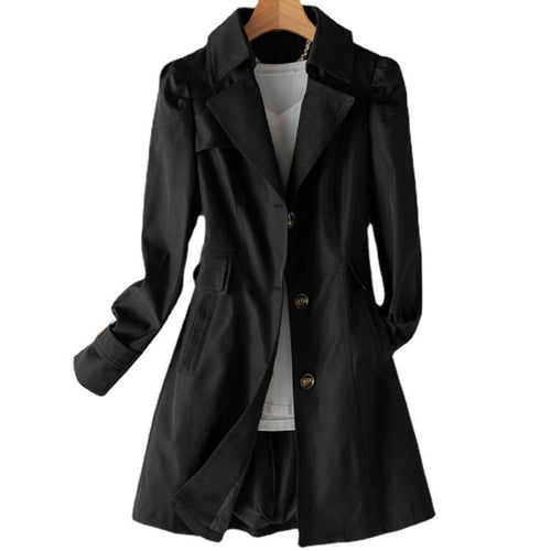 Stilla | Lang Trenchcoat - Vindafvisende Vandafvisende Justerbar