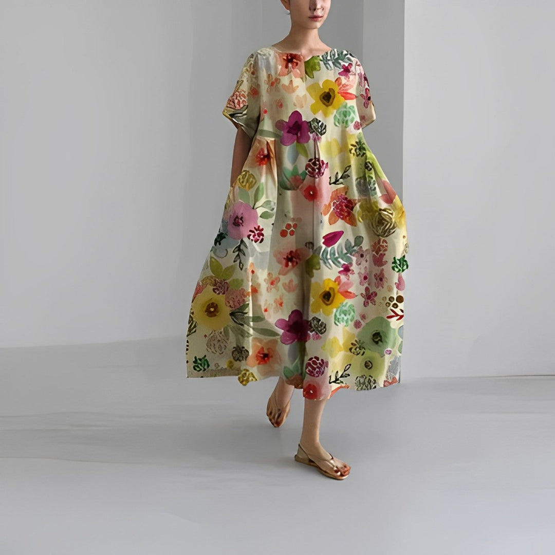Stilla | Damekjole Blomster Boho Stil